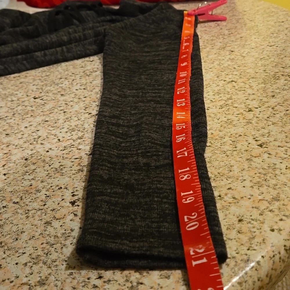 I.N. San Francisco Sweater Dress Women Juniors XS Gray Black Crisscross V-Neck - Picture 10 of 11